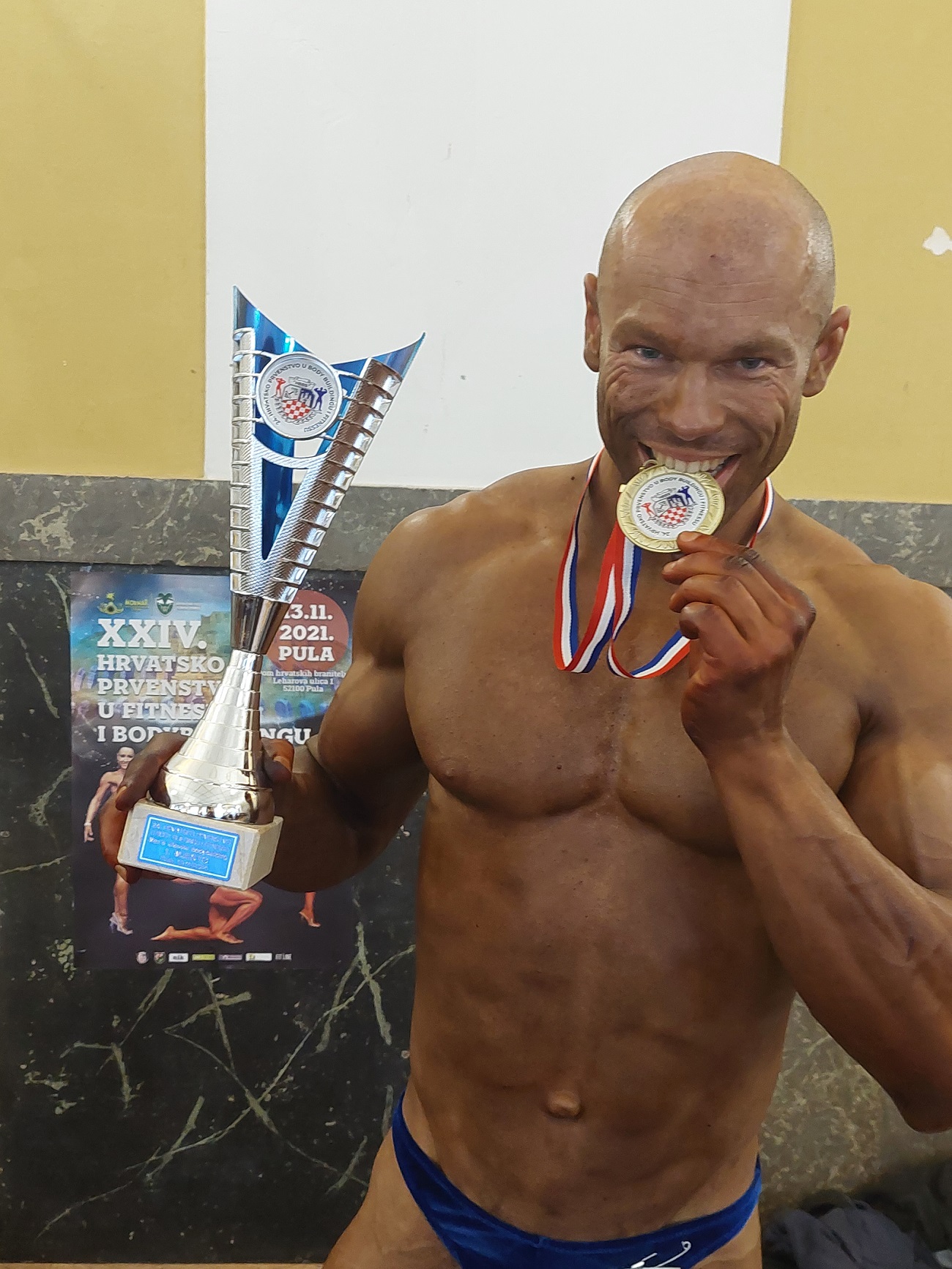 Mario Božić na Državnom prvenstvu u body buildingu ponio je titulu apsolutnog pobjednika Mario Božić na Državnom prvenstvu u body buildingu ponio je titulu apsolutnog pobjednika