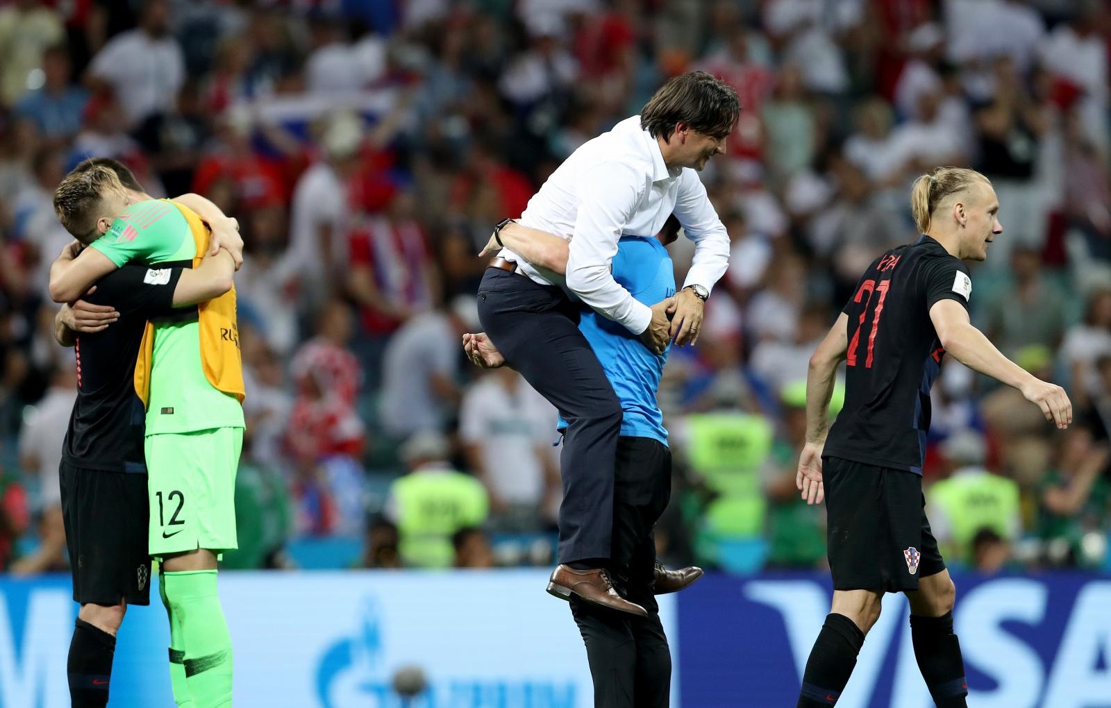 Slavlje Vatrenih nakon plasmana u polufinale Svjetskog prvenstva Slavlje Vatrenih nakon plasmana u polufinale Svjetskog prvenstva