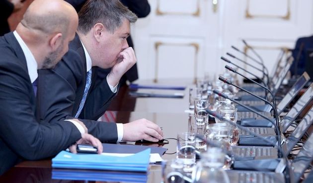 Zagreb – U Banskim dvorima odrzana je redovita sjednica Vlade RH na kojoj je, uz ostalo, donesena odluka o visini naknade troskova izborne promidzbe strankama i neovisnim kandidatima za izbor zastupnika u Hrvatski sabor. Boris Lalovac. Photo: Patrik Mace