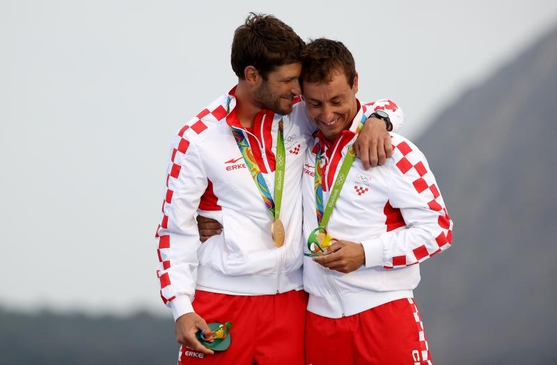 Rioe de Janeiro. Olimpijski prvaci u klasi 470, Šime Fantela i Igor Marenić. Photo. Igor Kralj/PIXSELL Rioe de Janeiro. Olimpijski prvaci u klasi 470, Šime Fantela i Igor Marenić. Photo. Igor Kralj/PIXSELL