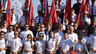 Vodice: Mimohodom vatrogasaca započelo obilježavanje 9. obljetnice kornatske tragedije. Photo: Hrvoje Jelavić/PIXSELL Vodice: Mimohodom vatrogasaca započelo obilježavanje 9. obljetnice kornatske tragedije. Photo: Hrvoje Jelavić/PIXSELL