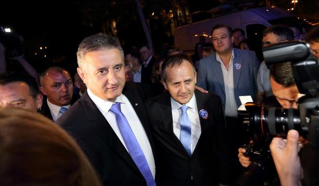 25.05.2014., Zagreb – Pracenje rezultata izbora za zastupnike u Europski parlament u stozeru HDZ-a. Tomislav Karamarko. Tomislav Karamarko dolazi u sredisnjicu HDZ-a na pracenje rezultata izbora za zastupnike u Europarlamentu. Photo: Davor Puklavec/PIXSEL