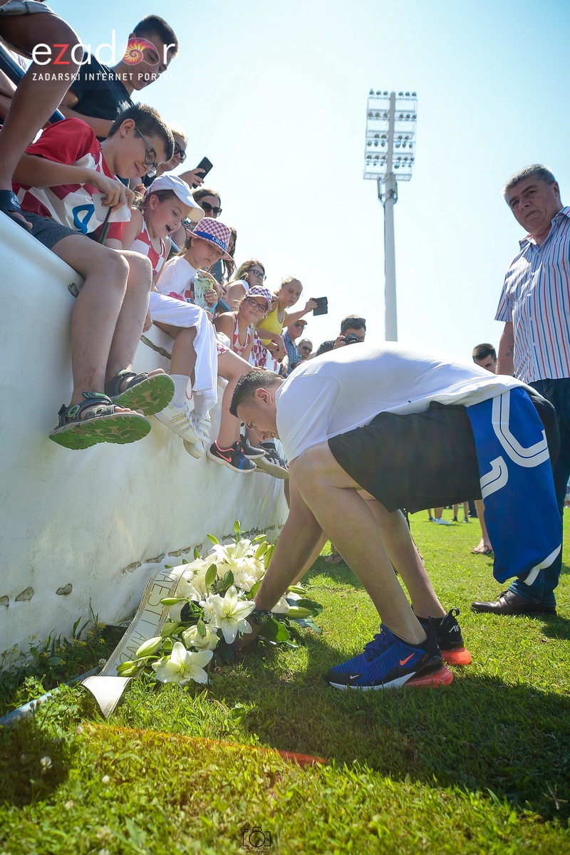 Zadarska vatrena četvorka na Stanovima se družila s mladim zadarskim nogometašima