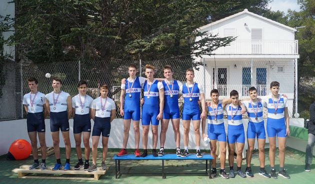 Četverac na pariće mlađih juniora Grgo Gurlica, Luka Pera, Mihovil Bogatić i Marko Medin