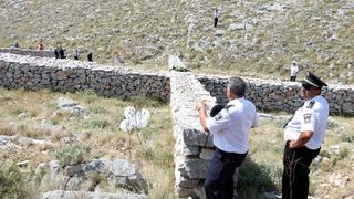 30.08.2015., Kornati – Na otoku Kornatu obiljezena je 8. obljetnica stradanja 12 vatrogasaca iz Sibenika, Vodica i Tisnog. Photo: Dusko Jaramaz/PIXSELL 30.08.2015., Kornati – Na otoku Kornatu obiljezena je 8. obljetnica stradanja 12 vatrogasaca iz Sibenika, Vodica i Tisnog. Photo: Dusko Jaramaz/PIXSELL