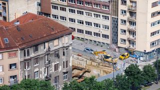 Pogled sa Zagrebačke katedrale na centar grada – Zagreb