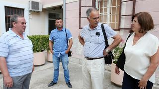 Prosvjedni skup radnika Vodovoda koji traže veće plaće