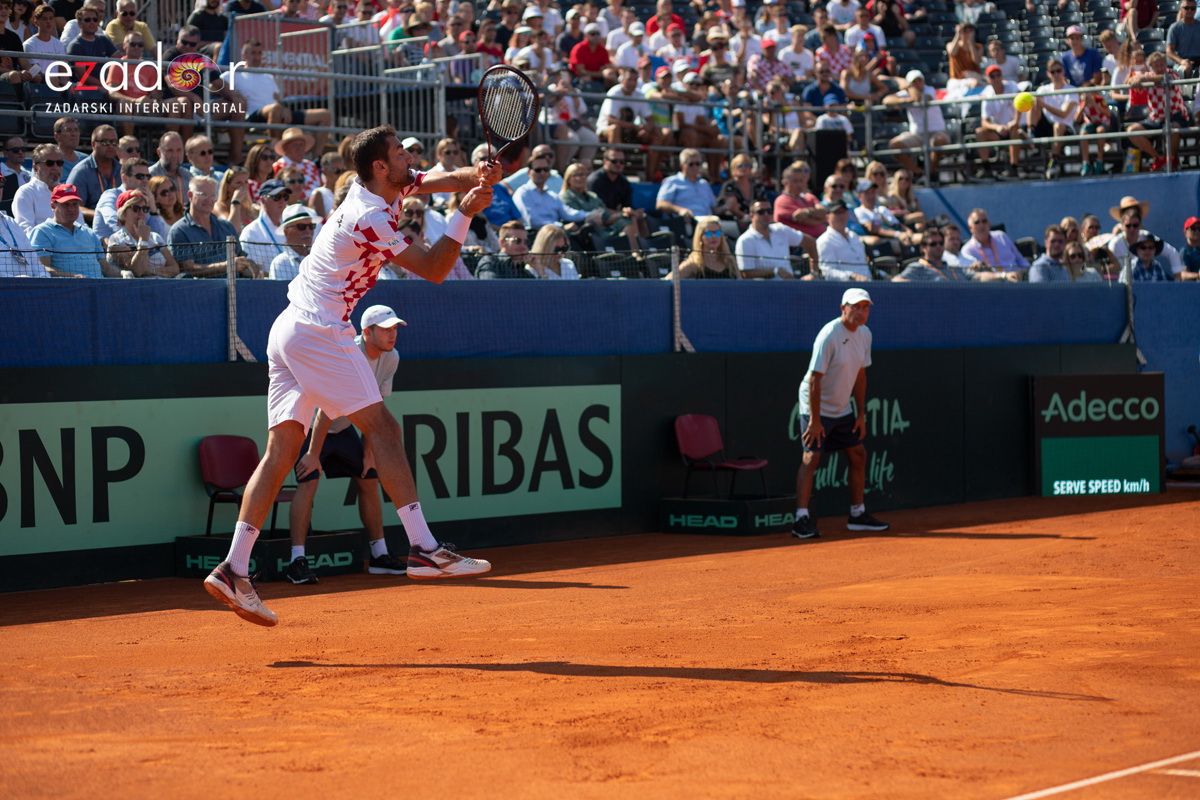 Davis Cup: Vruća navijačka atmosfera u meču Ćilića i Querreya