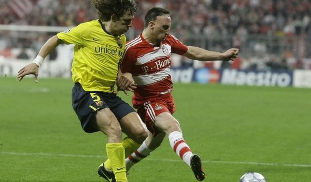 Puyol i Ribery (Foto:Reuters)