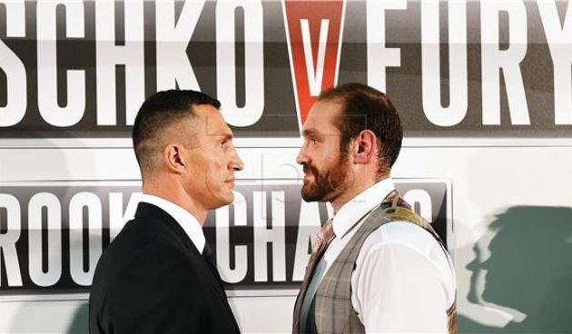 Vladimir Kličko i Tyson Fury, foto: FaH/Hina