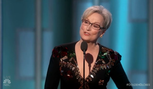 Meryl Streep na dodjeli nagrada Zlatni globus