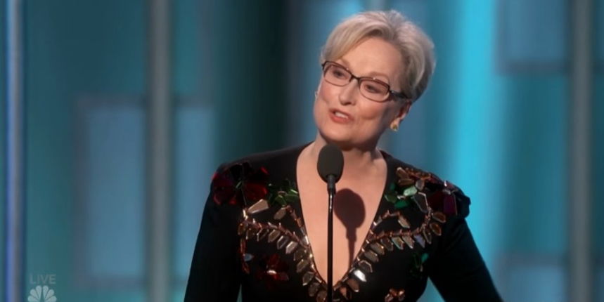Meryl Streep na dodjeli nagrada Zlatni globus