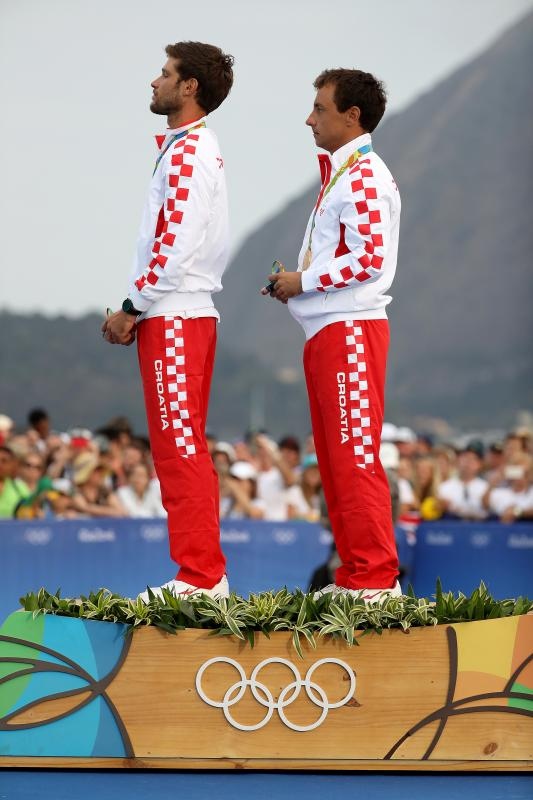 Rioe de Janeiro. Olimpijski prvaci u klasi 470, Šime Fantela i Igor Marenić. Photo. Igor Kralj/PIXSELL Rioe de Janeiro. Olimpijski prvaci u klasi 470, Šime Fantela i Igor Marenić. Photo. Igor Kralj/PIXSELL