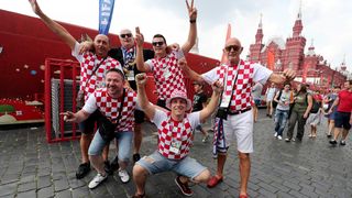 Hrvatski navijači okupirali centar Moskve!