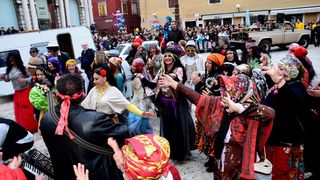 Stanarske maškare u karnevalskoj povorci, foto Iva Perinčić