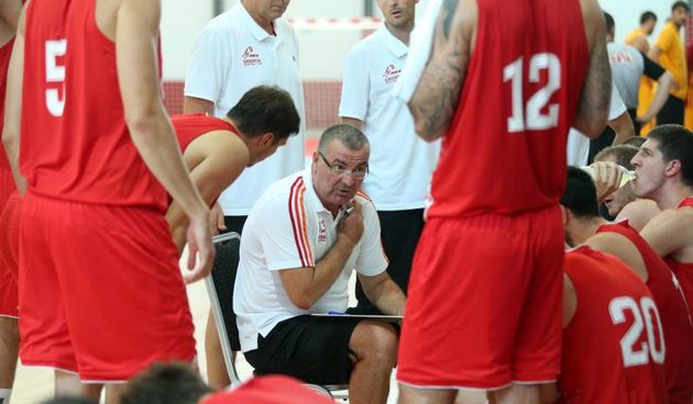 07.08.2013., Zagreb – Dvorana sportskog centra Lucko. Pripremna kosarkaska utakmica uoci Europskog prvenstva u Sloveniji. Hrvatska – Makedonija. Jasmin Repesa. Photo: Sanjin Strukic/PIXSELL