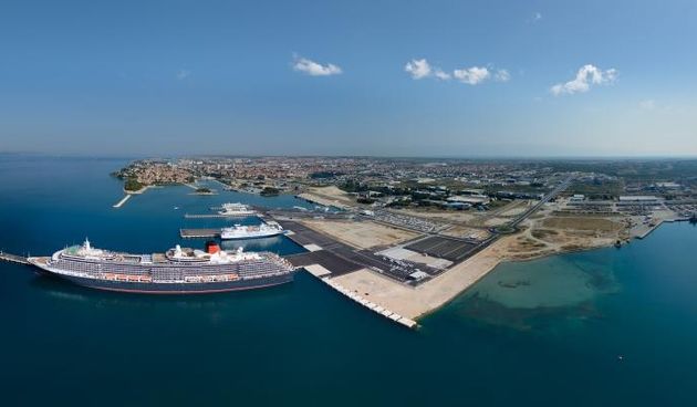 Nova luka Gaženica, pogled iz zraka, Foto: Dino Stanin/PIXSELL