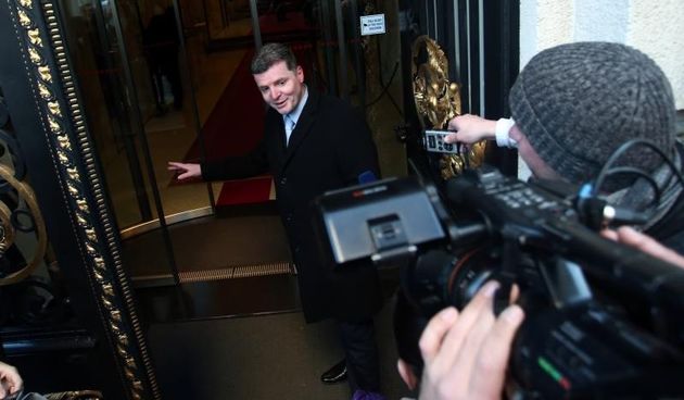 Zagreb – Mandatar Tihomir Oreskovic na drugoj sjednici 8. saziva Hrvatskog sabora predstavio program Vlade i njezine clanove te od zastupnika zatrazio da mu iskazu povjerenje. Dolazak zastupnika na sjednicu. Dario Nakic. Photo: Sanjin Strukic/PIXSELL