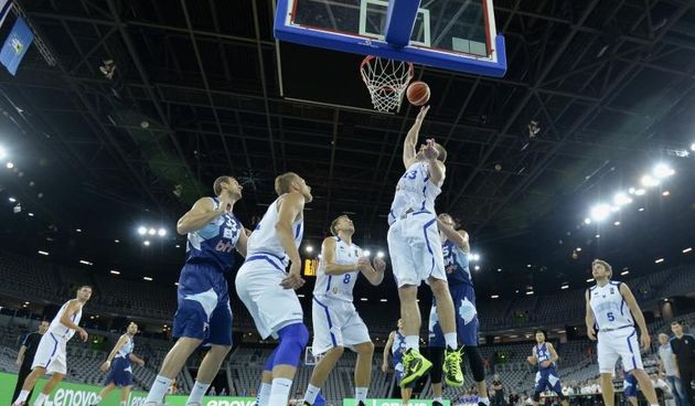 28.08.2015., Arena Zagreb, Zagreb – Pripremni turnir za EuroBasket 2015., Estonija – BiH. Pripremni turnir uoci Eurobasketa 2015 koji ce prvi puta odrzati u cetiri drzave. Hrvatska (Zagreb), Njemacka (Berlin), Litvija (Riga) i Francuska (Montpellier) ugos