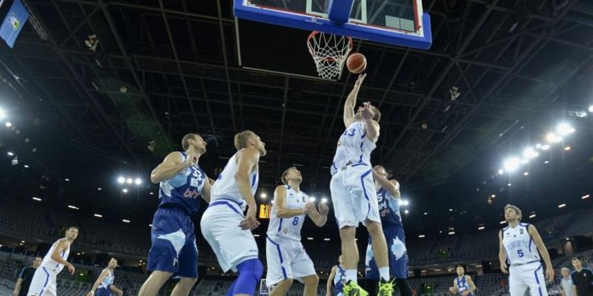 28.08.2015., Arena Zagreb, Zagreb – Pripremni turnir za EuroBasket 2015., Estonija – BiH. Pripremni turnir uoci Eurobasketa 2015 koji ce prvi puta odrzati u cetiri drzave. Hrvatska (Zagreb), Njemacka (Berlin), Litvija (Riga) i Francuska (Montpellier) ugos 28.08.2015., Arena Zagreb, Zagreb – Pripremni turnir za EuroBasket 2015., Estonija – BiH. Pripremni turnir uoci Eurobasketa 2015 koji ce prvi puta odrzati u cetiri drzave. Hrvatska (Zagreb), Njemacka (Berlin), Litvija (Riga) i Francuska (Montpellier) ugos