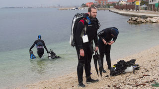 Ekološka akcija čišćenja podmorja u Bibinjama, foto: Leo Banić Ekološka akcija čišćenja podmorja u Bibinjama, foto: Leo Banić