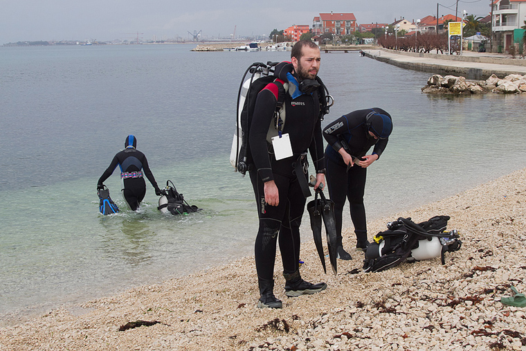 Ekološka akcija čišćenja podmorja u Bibinjama, foto: Leo Banić Ekološka akcija čišćenja podmorja u Bibinjama, foto: Leo Banić