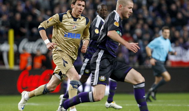 Bruxelles, Belgija, 021209.
Stadion Constant Vanden Stock.
Nogometna utakmica 5. kola  A skupine Europske lige.
Anderlecht – Dinamo.
Na fotografiji: Mario Mandzukic.
Foto: Ronald Gorsic / CROPIX