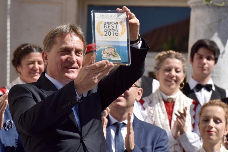 Zadru dodijeljeno priznanje European Best Destination 2016. Foto: Dino Stanin/PIXSELL Zadru dodijeljeno priznanje European Best Destination 2016. Foto: Dino Stanin/PIXSELL