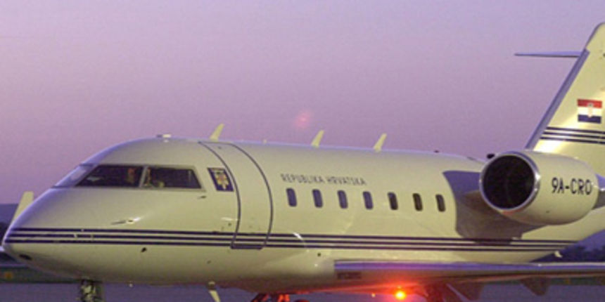 Zrakoplov Vlade RH (Foto: HTV) Zrakoplov Vlade RH (Foto: HTV)