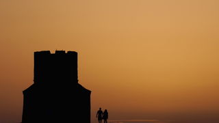 Zaton; solana Nin, foto-L. Kvarantan