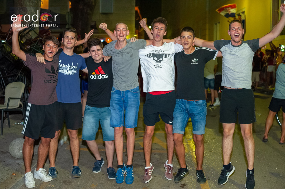 Zadar je gorio: Velika fešta nakon plasmana Vatrenih u finale Svjetskog prvenstva