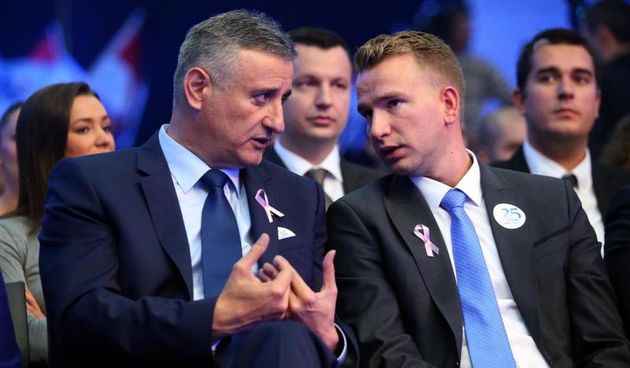 Tomislav Karamarko i Josip Bilaver, Foto: Jurica Galoic/PIXSELL
