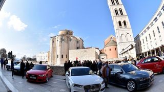 Audi Hrvatska organizirala je ekskluzivnu prezentaciju sportskih automobila Audi S i RS modela na Forumu. Photo: Dino Stanin/PIXSELL Audi Hrvatska organizirala je ekskluzivnu prezentaciju sportskih automobila Audi S i RS modela na Forumu. Photo: Dino Stanin/PIXSELL