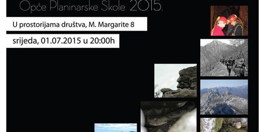 Foto izložba i proglašenje pobjednika Foto natječaja Opće planinarske škole 2015.