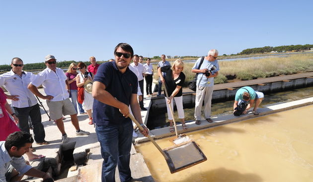 Danas je u Ninu održana berba Cvijeta soli u kojoj su sudjelovali Mate Janković, poznati hrvatski chef, Damir Oštrić, direktor Solane Nin i Marija Dejanović, direktorica Turističke zajednice grada Nina