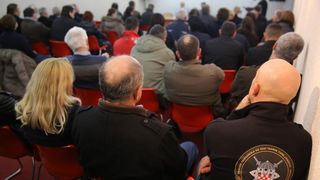 15.01.2014., Zadar – Predstavljanje knjige “Slucaj Perkovic: spasavanje zlocinacke buducnosti” prof. dr. sc. Josipa Jurcevica u znanstvenoj knjiznici. Photo: Filip Brala/PIXSELL 15.01.2014., Zadar – Predstavljanje knjige “Slucaj Perkovic: spasavanje zlocinacke buducnosti” prof. dr. sc. Josipa Jurcevica u znanstvenoj knjiznici. Photo: Filip Brala/PIXSELL