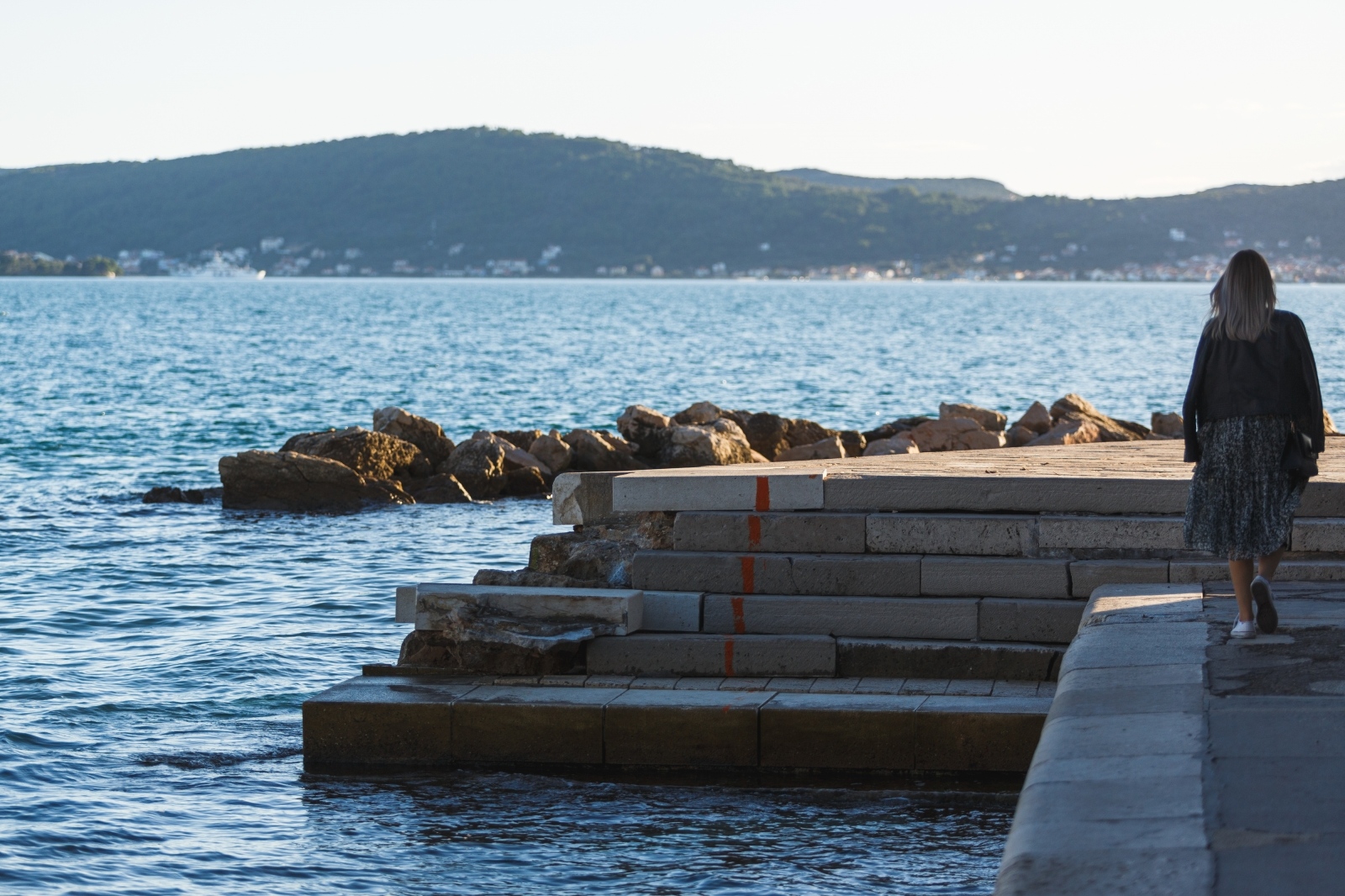 Dio zadarske rive urušio se nakon tijekom subotnjeg nevremena