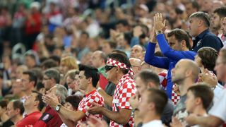Velika hrvatska fešta u ljubljanskim Stožicama nakon plasmana u polufinale Eurobasketa, Foto. Igor Kralj/PIXSELL Velika hrvatska fešta u ljubljanskim Stožicama nakon plasmana u polufinale Eurobasketa, Foto. Igor Kralj/PIXSELL