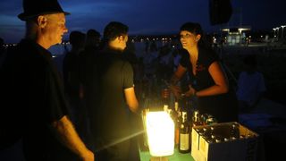 20.06.2013., Zadar – Pod gotovo punim mjesecom na instalaciji Pozdrav Suncu otvoren je 4. festival tanga.Photo: Filip Brala/PIXSELL 20.06.2013., Zadar – Pod gotovo punim mjesecom na instalaciji Pozdrav Suncu otvoren je 4. festival tanga.Photo: Filip Brala/PIXSELL