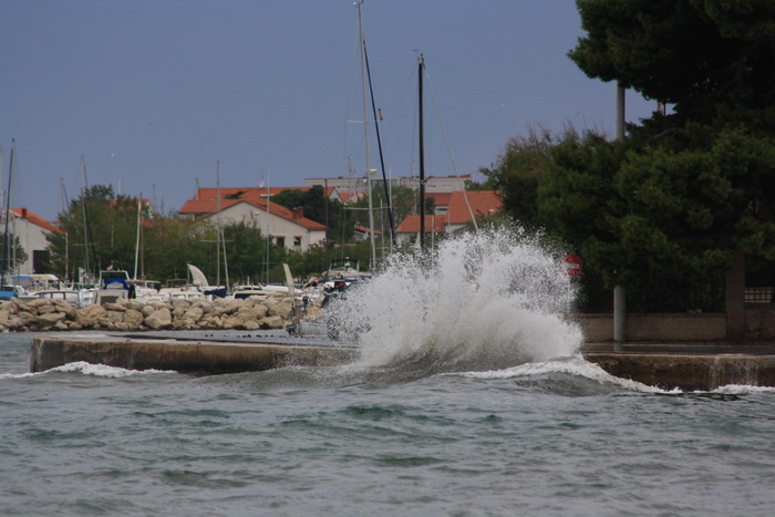 Tramontana u Zadru 26. kolovoza 2012.