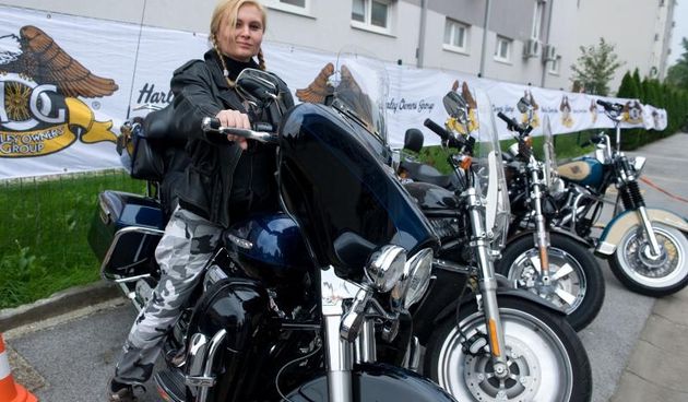 Zagreb – U prodavaonici i zastupnistvu Harley Davidson motora odrzani su Dan otvorenih vrata na kojem su posjetioci mogli razgledati motocikle i neke od njih isprobati. Photo: Davor Visnjic/PIXSELL