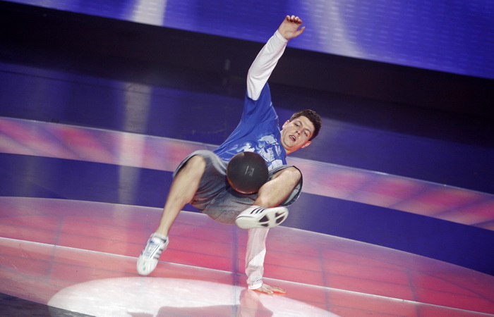 Zagreb, 191110. 
Studio 2 Jadran filma, Oporovecka 12.
Treca polufinalna emisija Supertalent showa Nove TV. 
Na slici: Miran Pirner.
Foto: Nina Djurdjevic / CROPIX