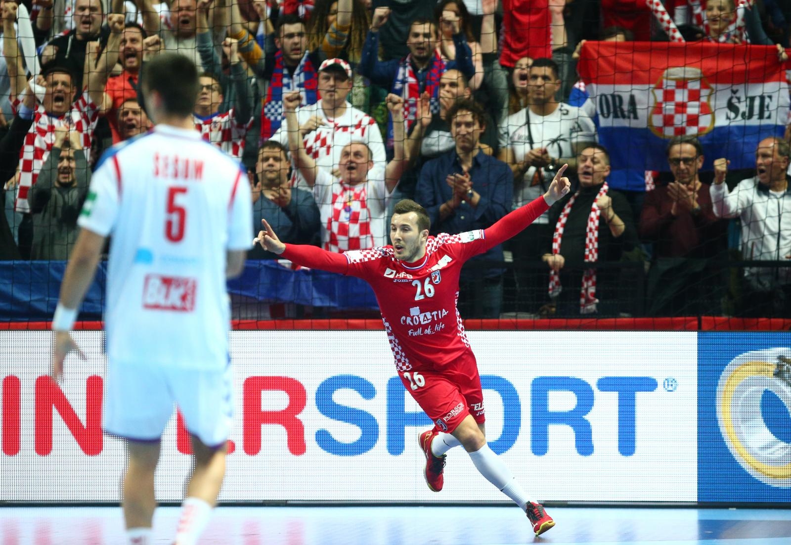 Spaladium Arena, Split – Europsko rukometno prvenstvo, skupina A, 1. kolo, Hrvatska – Srbija 32-22. Spaladium Arena, Split – Europsko rukometno prvenstvo, skupina A, 1. kolo, Hrvatska – Srbija 32-22.