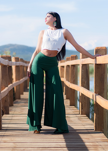 Anita Maričić u promociji modnih kreacija na Vranskom Jezeru (foto: Ivan Toman)