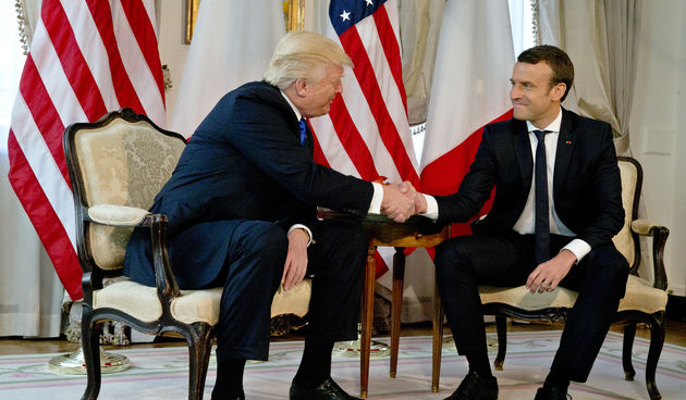 Donald Trump, Emmanuel Macron