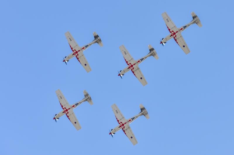 Akro skupina “Krila oluje” u novom sastavu predstavila novi letački program, Foto: Dino Stanin/PIXSELL