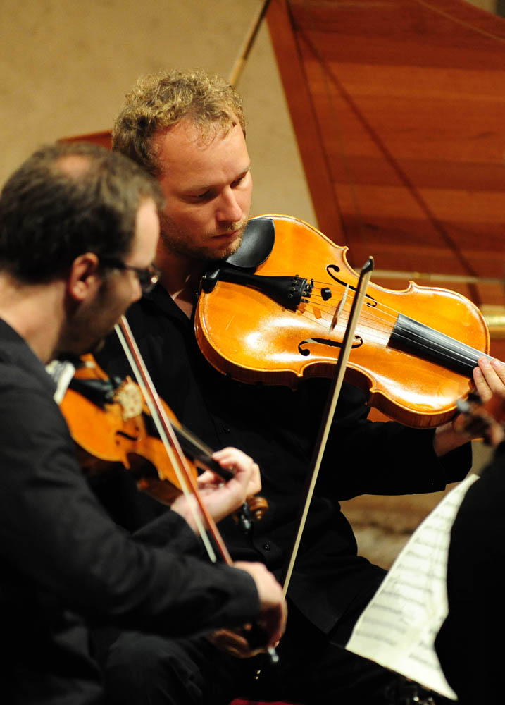 U sklopu 51. Glazbenih večeri u Sv. Donatu, sinoć su u Zadru gostovali Zagrebački kvartet, čembalist Pavao Mašić, te solistice Adela Golac-Rilović i Nera Gojanović-Kljajić, foto: Nenad Marčev