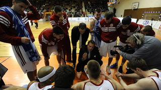 Sibenik, 240212.
Dvorana Baldelin.
Utamica 18 kola  A1 lige Jolly JBS Sibenik -Zadar.
Na slici: Hrvoje Vlasic trener.
Foto: Niksa Stipanicev / CROPIX