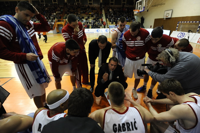 Sibenik, 240212.
Dvorana Baldelin.
Utamica 18 kola  A1 lige Jolly JBS Sibenik -Zadar.
Na slici: Hrvoje Vlasic trener.
Foto: Niksa Stipanicev / CROPIX
