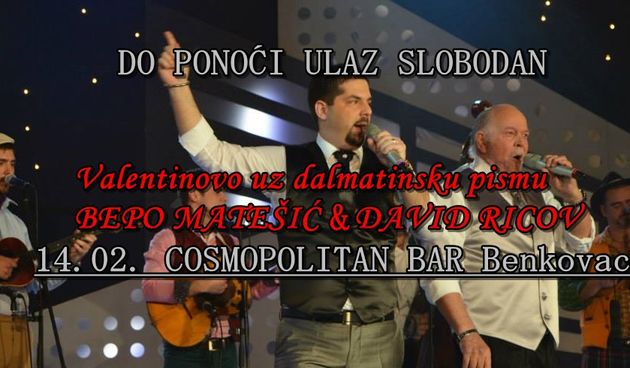 Bepo i David za Valentinovo nastupaju u Benkovcu